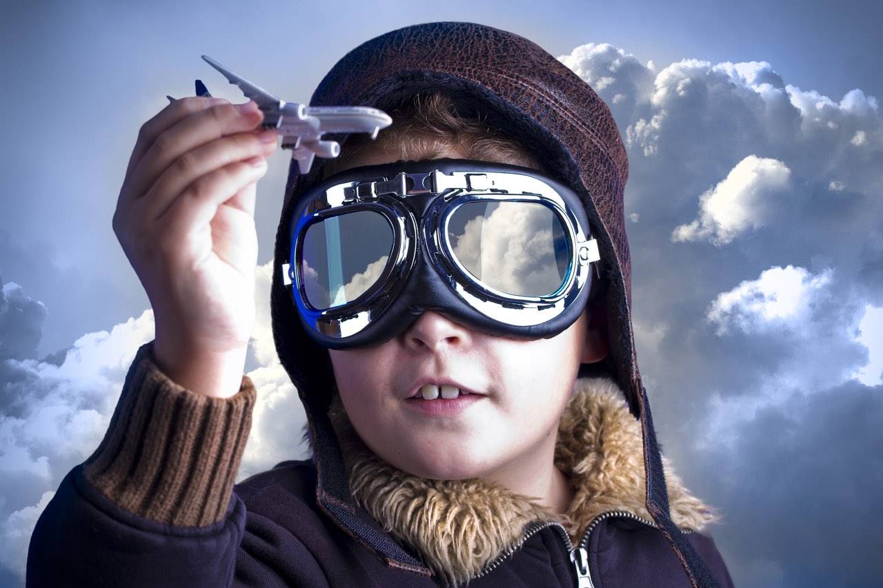 little boy wearing safety goggles in round rock texas at round rock vision